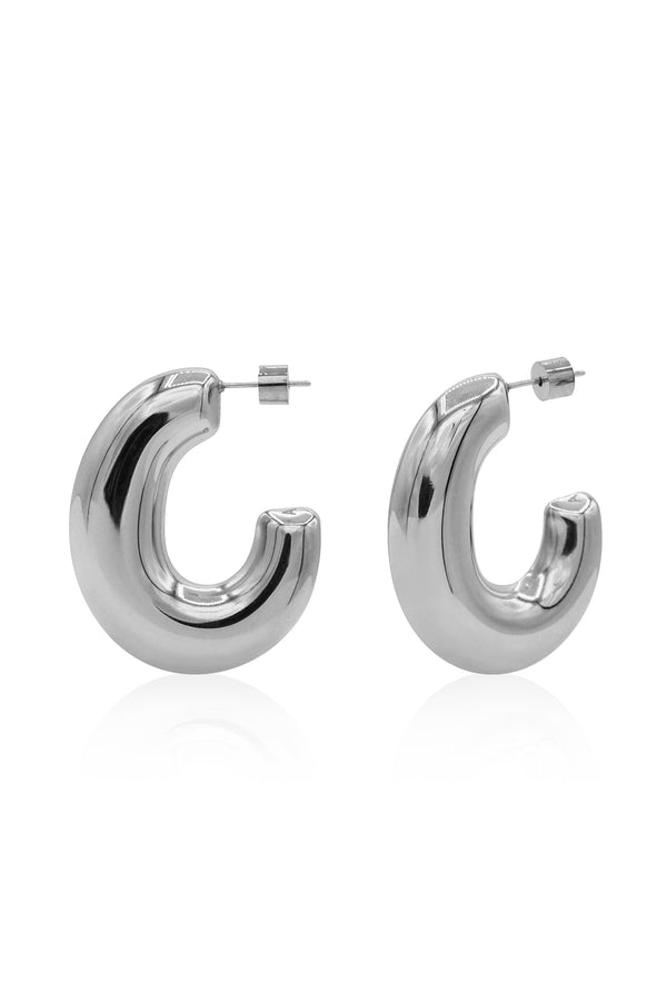 PRANNA EARRINGS SILVER 