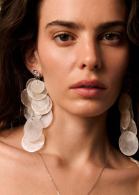NÁCAR EARRINGS PLATA