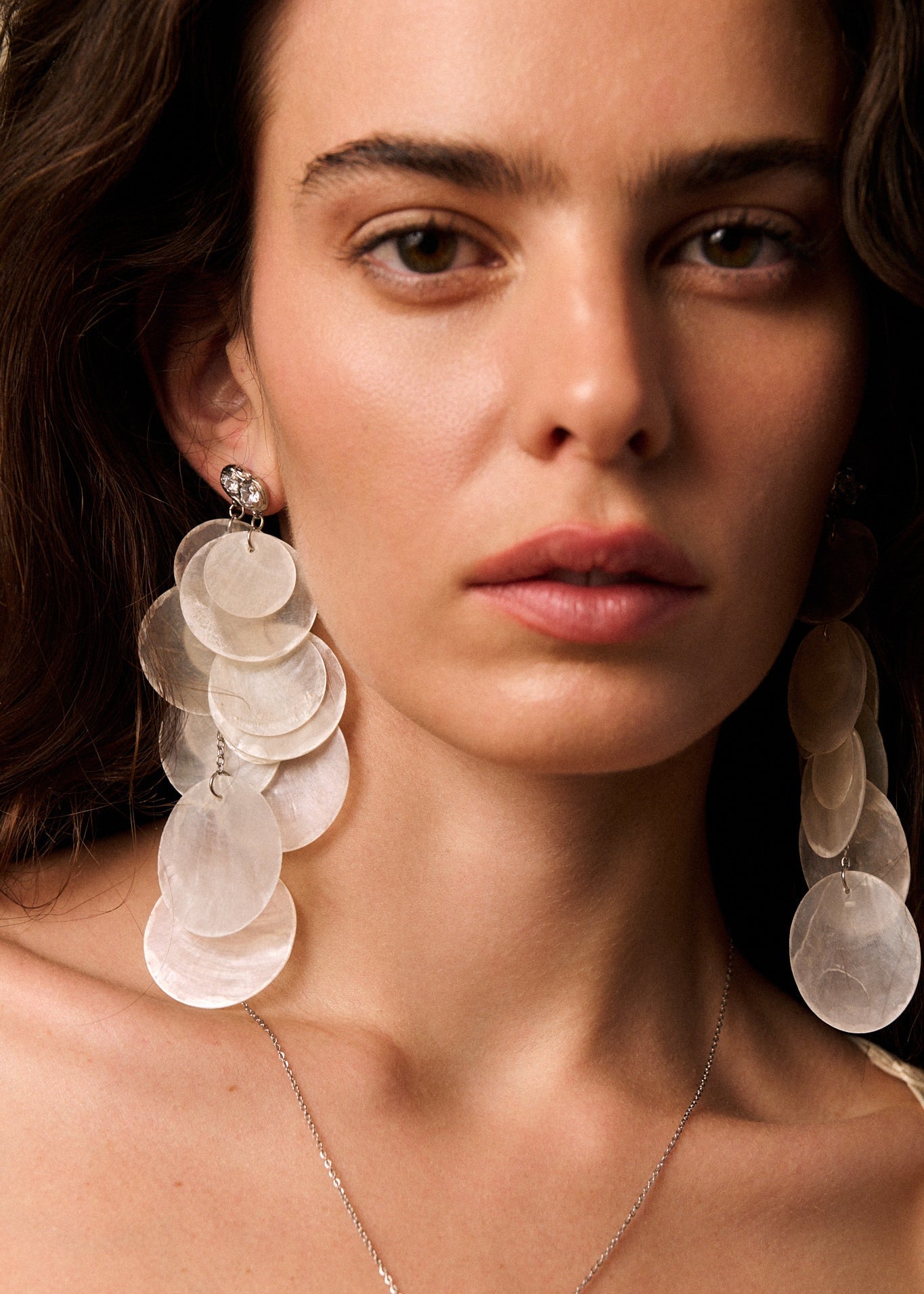 NÁCAR EARRINGS PLATA