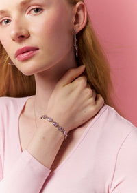 BRAT PINK BRACELET IN SILVER
