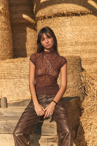 PRE-ORDER | RANCH BABY TEE BROWN