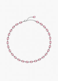 BRAT PINK NECKLACE IN SILVER