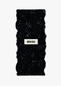 BLACK LACE HEADBAND