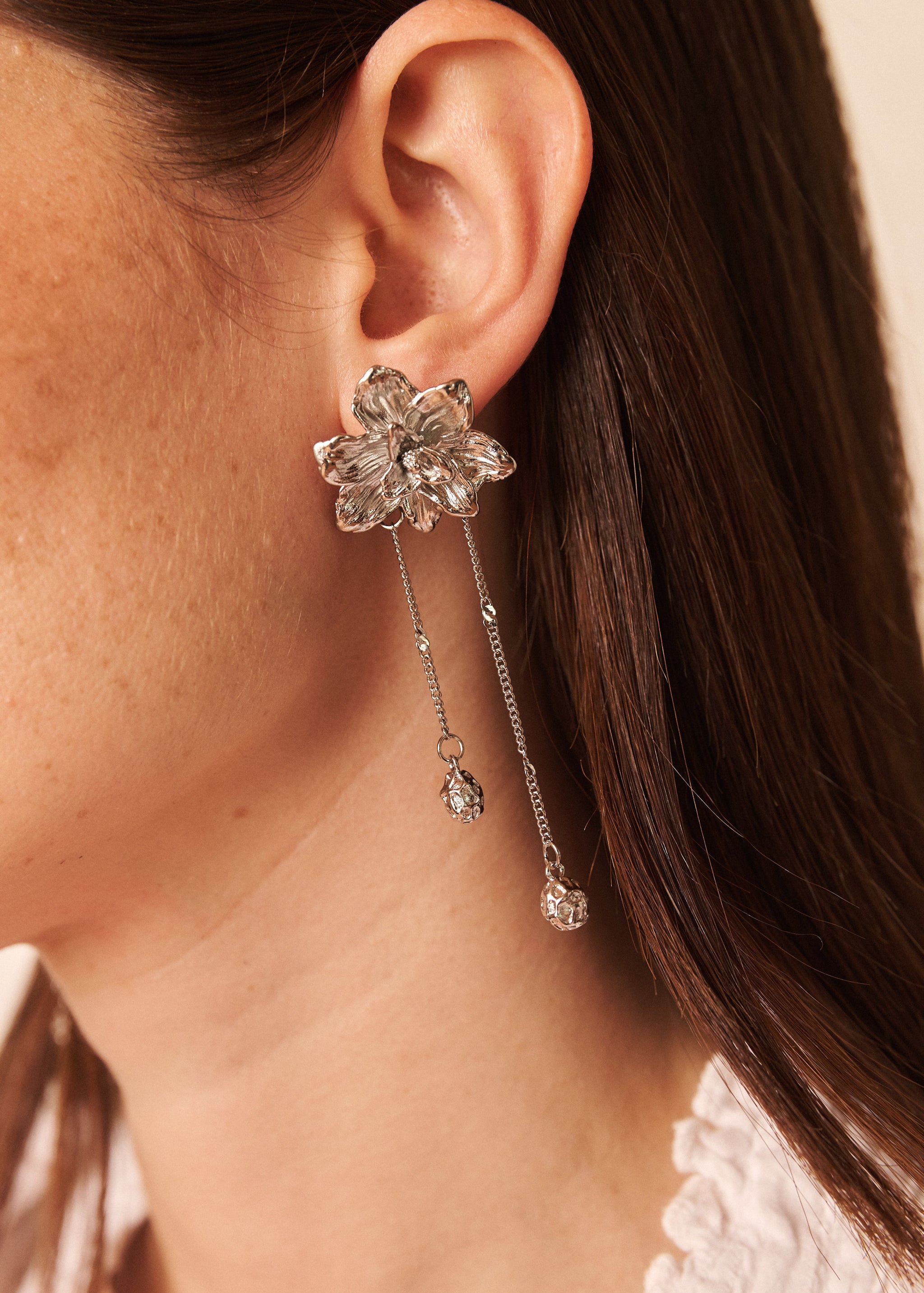 BERGAMOTA EARRINGS PLATA