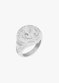GUARDIAN ANGEL RING PLATA