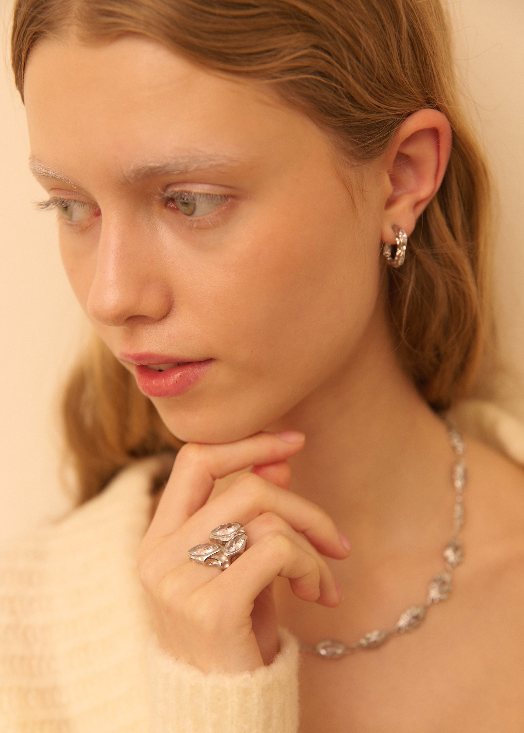 LÁGRIMAS RING PLATA