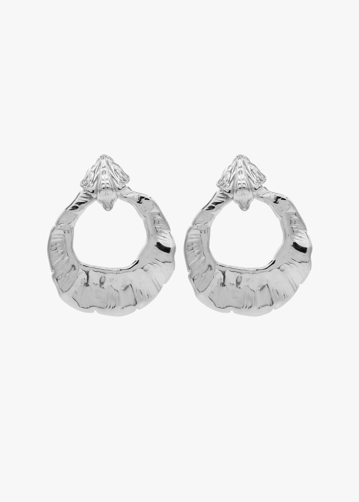 GARDENIA EARRINGS PLATA