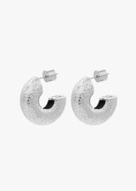PIEL DE NARANJA EARRINGS PLATA
