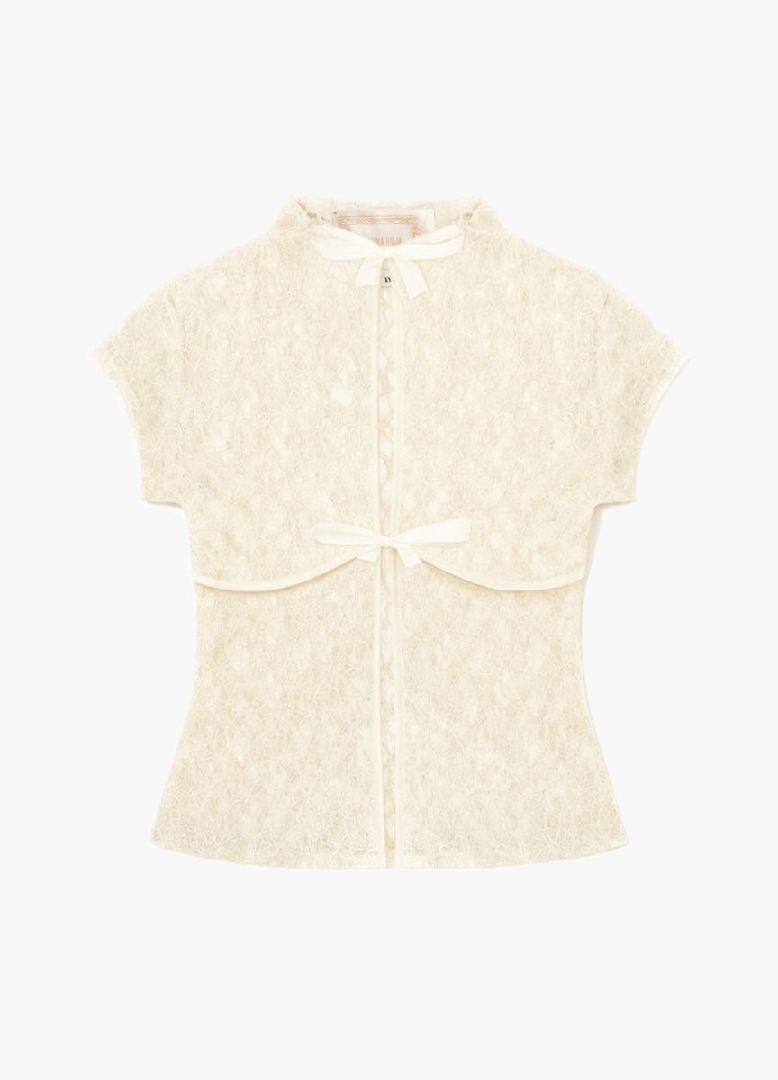 HANA WHITE VINTAGE BLOUSE