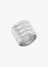 QUADRUPLE RING PLATA