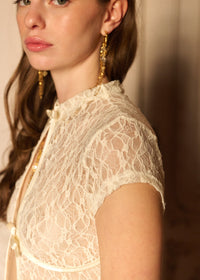 HANA WHITE VINTAGE BLOUSE